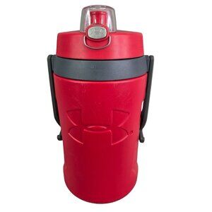 Red Under Armour 64 Oz / 1.9L Insulated Thermos Water Bottle Travel Jug Cooler